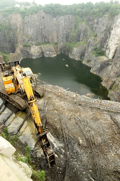 Road Breaker Seen Construction Site Five Star Shanghai Tianmashan Pit — Stock Photo, Image