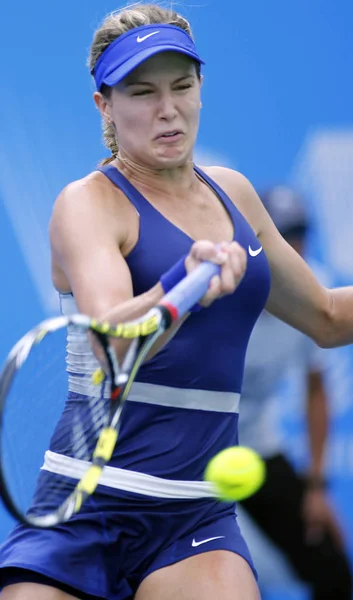 캐나다의 Eugenie 후베이 2014 2014 Wta 테니스 준준결승 Alize 프랑스의 — 스톡 사진