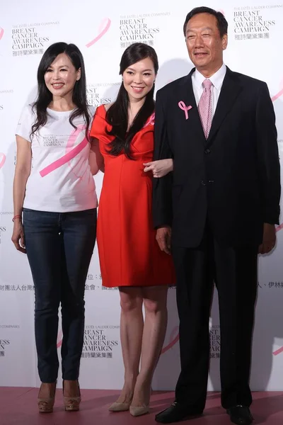 Terry Gou Tai Ming Right Chairman Hon Hai Precision Industry — 图库照片
