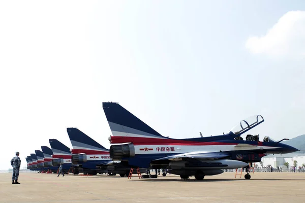 Fighter Jets Bayi Aerobatic Team Pla Peoples Liberation Army Air — 图库照片