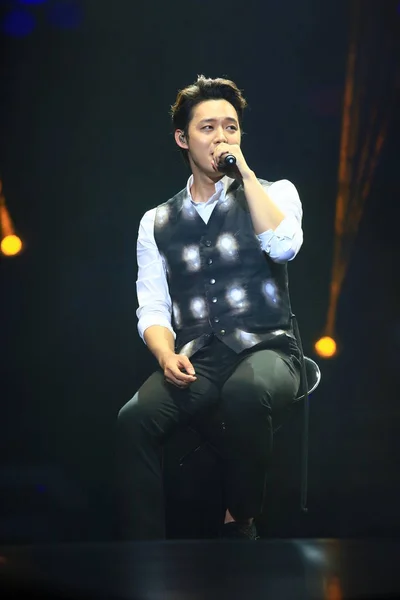 Park Yoo Chun Del Grupo Juvenil Surcoreano Jyj Actúa Concierto —  Fotos de Stock