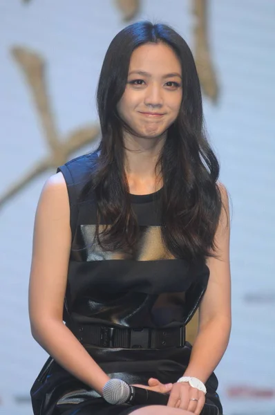 Chinese Actress Tang Wei Smiles Press Conference Her New Movie — Stock Photo, Image