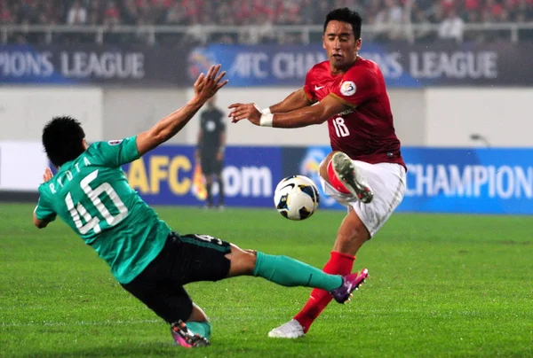 Lucas Barrios Čína Guangzhou Evergrande Pravdu Výzvy Ryota Moriwaki Japans — Stock fotografie