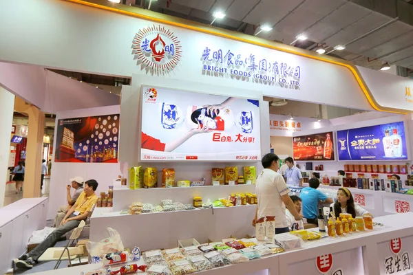 Bright Foods Group Ltd Nin Şangay Çin Düzenlenen Geleneksel Çin — Stok fotoğraf
