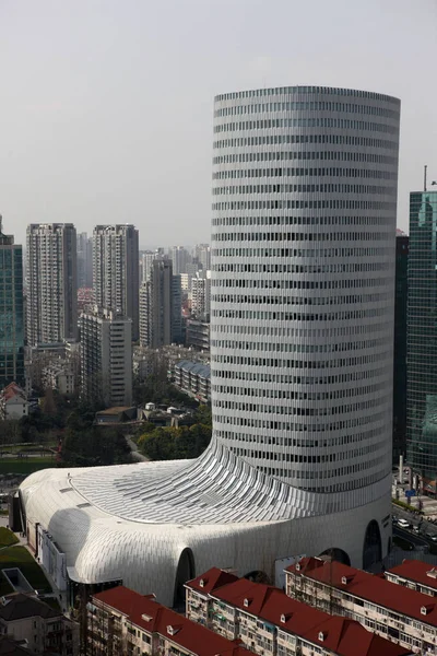 Vista Centro Lavenu Também Conhecido Como Boot Tower Hongqiao Xangai — Fotografia de Stock