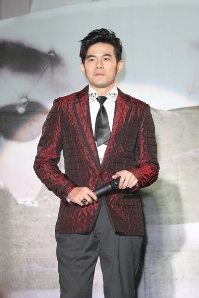 Taiwanese Singer Jay Chou Poses Press Conference His New Album — Stock Photo, Image