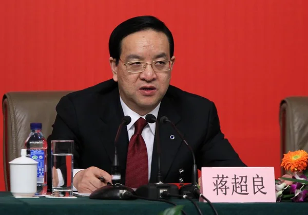 Ťiang Chaoliang Předseda Šéf Komunistické Strany Čínské Zemědělské Banky Abc — Stock fotografie