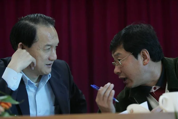 File Nan Yong Atunci Vicepreședinte Asociației Chineze Fotbal Cfa Vorbește — Fotografie, imagine de stoc