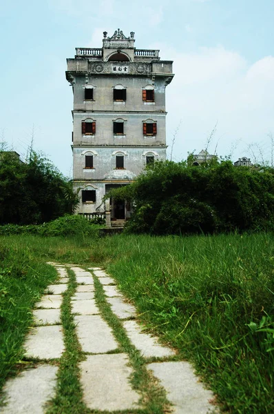 View Kaiping Diaolou Watchtower Kaiping County Jiangmen City South Chinas — Stock Photo, Image