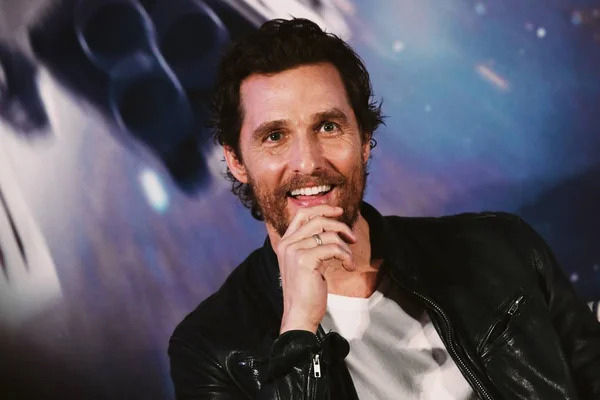 American Actor Matthew Mcconaughey Attends Press Conference China Premiere His — Stock Photo, Image