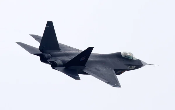 Chinese Stealth Fighter Jet Performs Demonstration Flight Ahead 10Th China — Stock Photo, Image