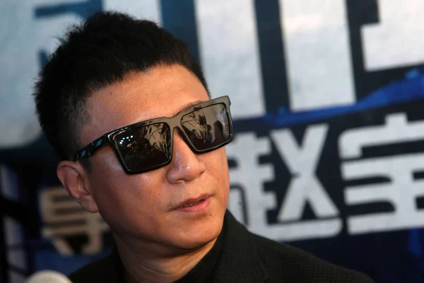 Chinese Acteur Sun Honglei Woont Een Persconferentie Voor Zijn Film — Stockfoto