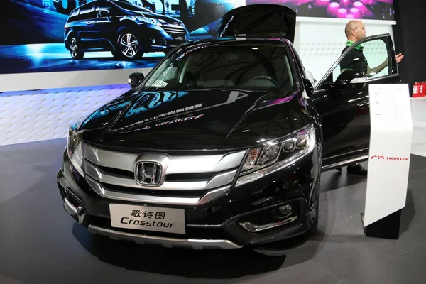 Exhibe Honda Crosstour Durante Exposición Internacional Automoción Pudong 2014 Shanghai —  Fotos de Stock