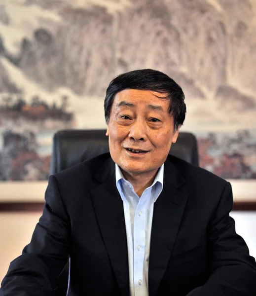 Zong Qinghou Presidente Del Grupo Wahaha Fotografiado Durante Una Entrevista —  Fotos de Stock