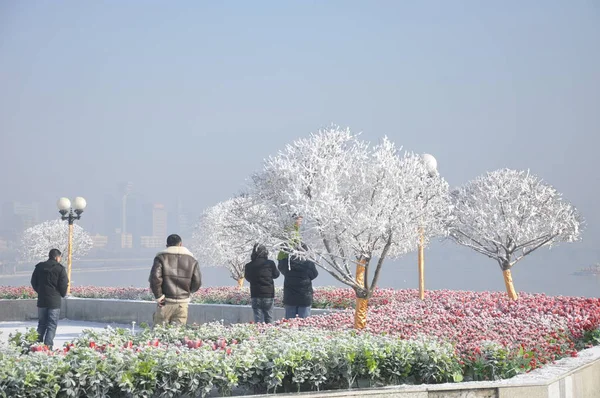 Local Residents Seen Jilin Rime Jilin Northeast Chinas Jilin Province — Stock Photo, Image