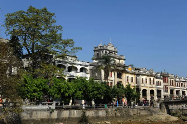 Torres Vigia Kaiping São Retratadas Condado Kaiping Cidade Jiangmen Sudeste — Fotografia de Stock