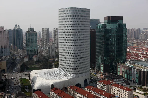 Vista Del Centro Lavenu También Conocido Como Boot Tower Hongqiao — Foto de Stock