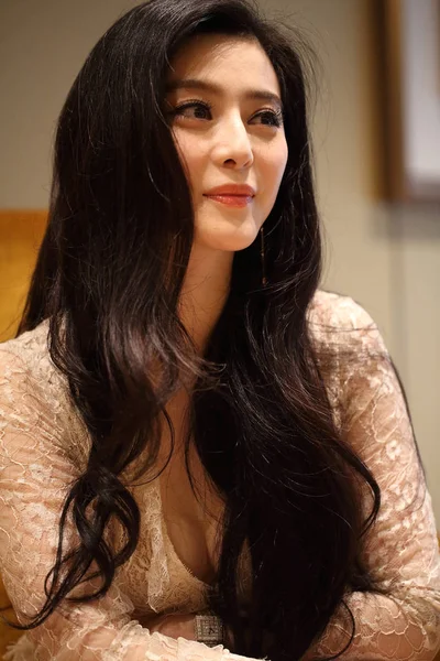 Actrice Chinoise Fan Bingbing Assiste Une Conférence Presse Pour Son — Photo