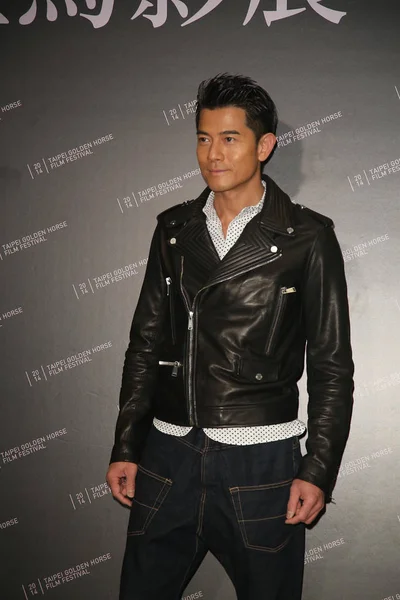 Hong Kong Schauspieler Aaron Kwok Posiert Während Seines Vortrags Beim — Stockfoto