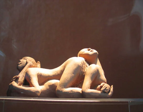 Uma Escultura Com Temática Sexual Exibida Museu Cultura Sexual Cidade — Fotografia de Stock