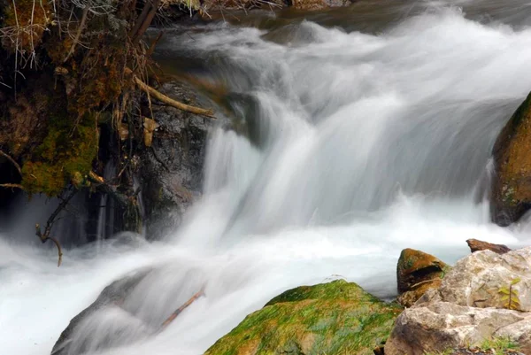 Paisaje Cascadas Huanglong Área Interés Escénico Histórico Condado Songpan Prefectura — Foto de Stock