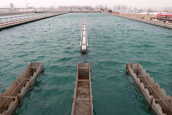 Water Uit Het Danjiangkou Reservoir Bron Van Middelste Route Van — Stockfoto