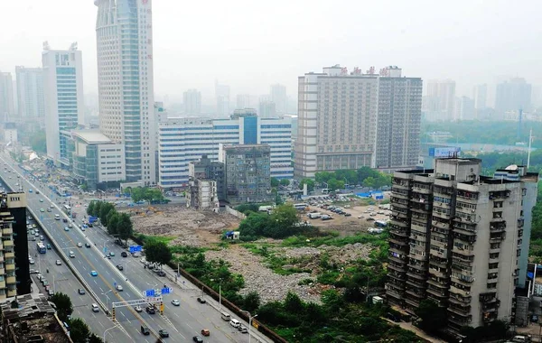 General View Plot Which Bought Chinese Developer Yuexiu Property Wuhan — Stock Photo, Image