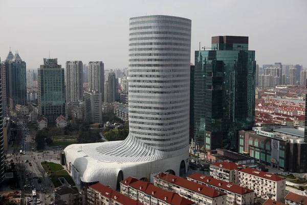 Vista Centro Lavenu Também Conhecido Como Boot Tower Hongqiao Xangai — Fotografia de Stock