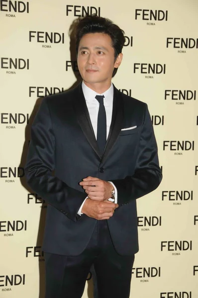 Der Südkoreanische Schauspieler Jang Dong Gun Posiert Während Eines Fendi — Stockfoto