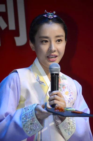 Actriz Surcoreana Park Eun Hye Habla Evento Lanzamiento Para Nuevo — Foto de Stock