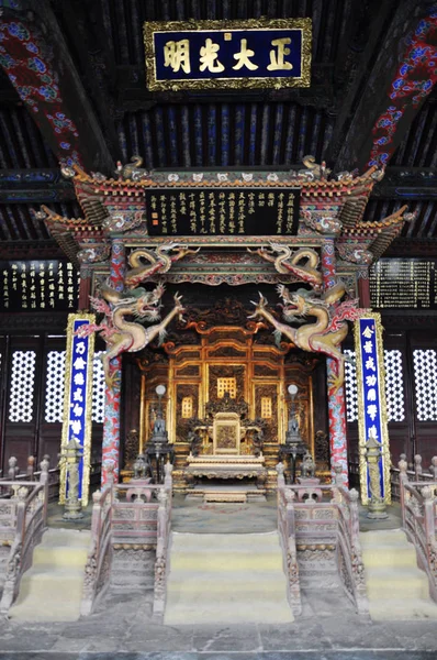 Mukden Palace Zhongzheng Salonunda Görünümü Içinde Olarak Shenyang Mparatorluk Sarayı — Stok fotoğraf