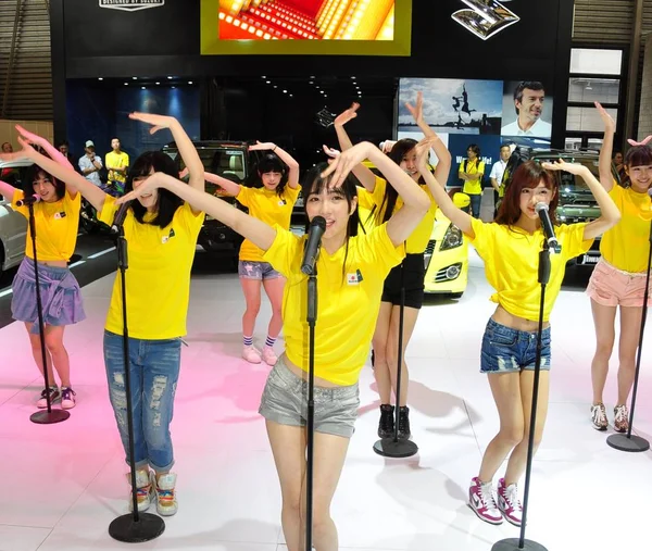 Membri Del Gruppo Idol Snh48 Settimo Gruppo Gemello Del Gruppo — Foto Stock