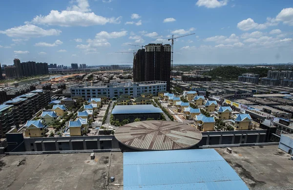 Общий Вид Вилл Крыше Торгового Центра Ханъяне Центральная Провинция Хунань — стоковое фото