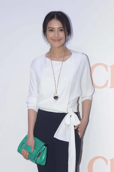 Kiinalainen Näyttelijä Gao Yuanyuan Aiheuttaa Aikana Chloe 2015 Kevät Kesä — kuvapankkivalokuva