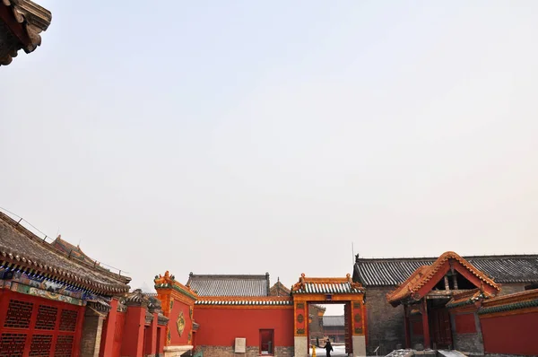 2009年11月26日 中国辽宁省沈阳市穆克登宫 又称沈阳故宫 的宫殿景观 — 图库照片