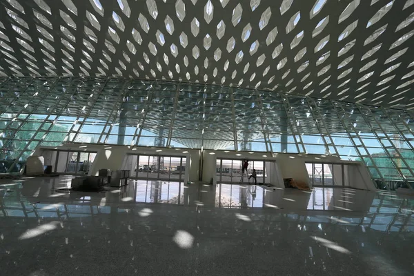 Терминал Международного Аэропорта Шэньчжэнь Баоань Городе Шэньчжэнь Провинция Гуандун Июля — стоковое фото