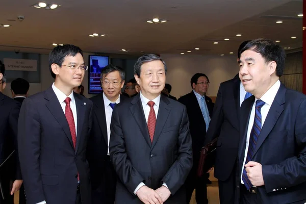 Viceprimer Ministro Chino Kai Visita Una Sucursal Del Banco China —  Fotos de Stock