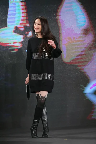 Actrița Taiwaneză Shu Pozează Conferință Presă Pentru Lansa Trailerul Noului — Fotografie, imagine de stoc