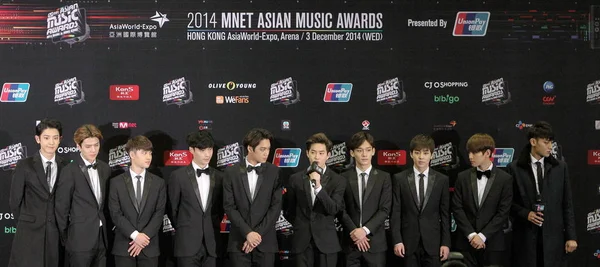 Aralık 2014 Katılmak Için 2014 Mnet Asya Music Awards Hong — Stok fotoğraf