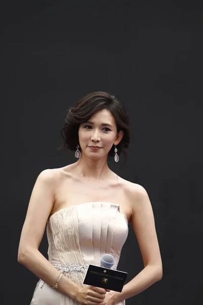Actrice Taïwanaise Lin Chi Ling Pose Lors Événement Promotionnel Pour — Photo
