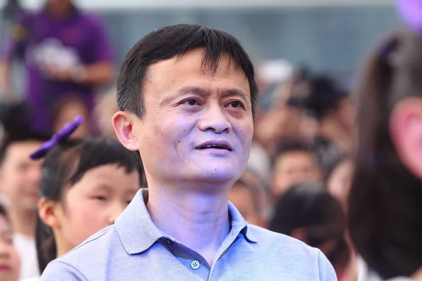 Τζακ Πρόεδρος Της Alibaba Ομάδα Yun Παρακολουθεί Μια Φιλανθρωπική Εκδήλωση — Φωτογραφία Αρχείου