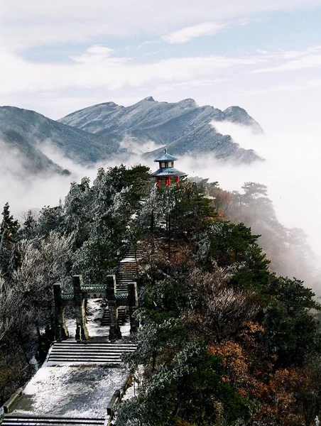 Landschaft Des Lushan Berges Oder Mount Lushan Nationalpark Der Stadt — Stockfoto