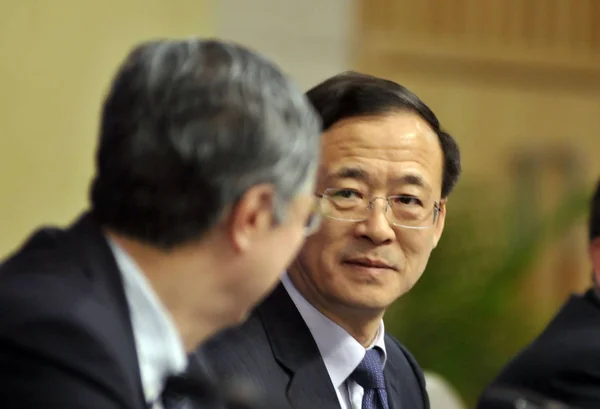 Liu Shiyu Entonces Vicegobernador Del Banco Popular China Pboc Banco —  Fotos de Stock