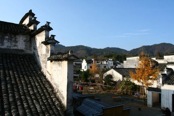 View Traditional Buildings Xidi Village Yixian County Huangshan City East Stock Photo