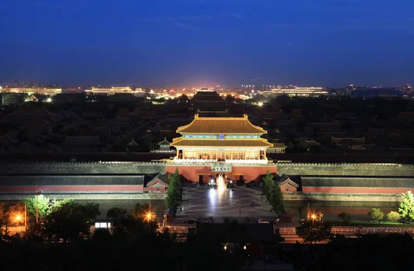 Nacht Uitzicht Van Het Palace Museum Ook Bekend Als Verboden — Stockfoto