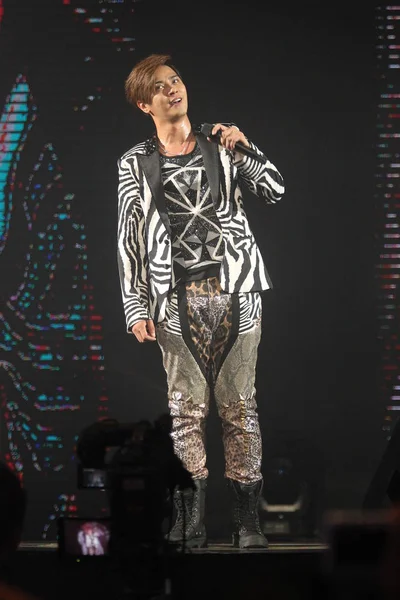 Taiwanese Singer Show Performs Concert His Show 2014 Limit Tour — 图库照片