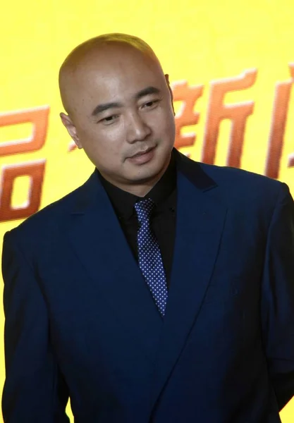 中国俳優徐鄭は 2014 日中国 上海市に 新華呂牙 の彼の新しい映画の記者会見でポーズします — ストック写真