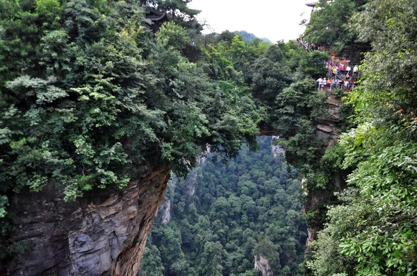 Пейзаж Мира Мост Чжанцзяцзе Национальный Лесной Парк Wulingyuan Scenic Historic — стоковое фото