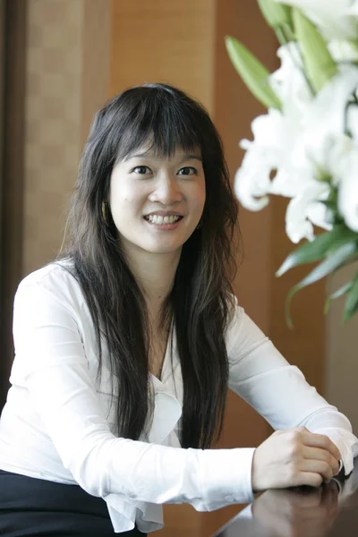 소니아 Ceo의 2010 상하이에서 인터뷰에서 — 스톡 사진