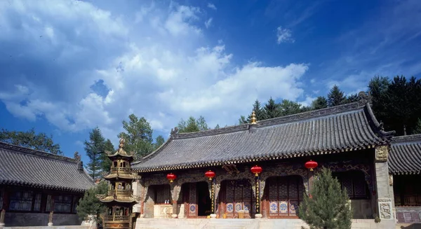 Blick Auf Den Youguo Tempel Mount Wutai Resort Kreis Wutai — Stockfoto